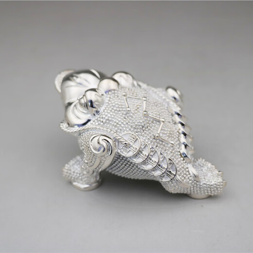 Spring Brocade Carp Feet Silver S999 Tea Tea Pet Decorations Home Feng Shui Decoración Colecciones Retro Sterling Silver Tea Table Decoración de sapos 688 Gramos