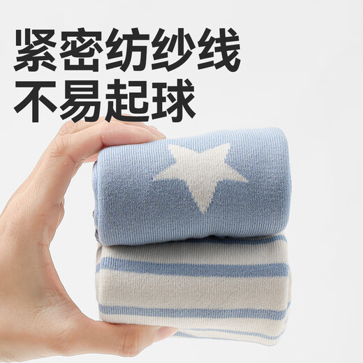 Xiaolongren Diaper Changing Artifact 100% Cotton Xiaolongren Baby Kneepads Autumn and Winter Thickened Terry Baby Leg Socks Covers Blue Knee Pads Thickened Terry/100% Cotton 2 Pairs Recommended for 0-3 Years Old