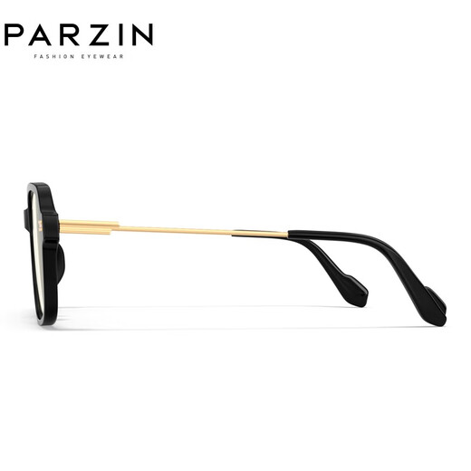 La parzine peut être équipée d'un cadre léger anti-bleu myopie pour les femmes. Miroirs à la mode et facile à porter. Cadre de lunettes de bureau et d'étude. PJ15839 Piano Black Frame +0 degrés anti-bleu