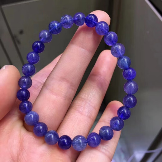 An Feng Faceted Tanzanite Bracelet Women's Tanzanite Sapphire Bracelet Plate Bead Necklace Blue Plate Beads Round Jewelry Stone Tasan Boutique Contact Customer Service to Choose a Style with Certificate