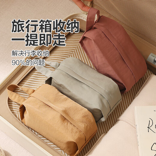 旅行内衣收纳内裤袜子收纳袋行李箱衣服分装整理衣物手提便携防水 3个装【旅行袜子收纳袋】
