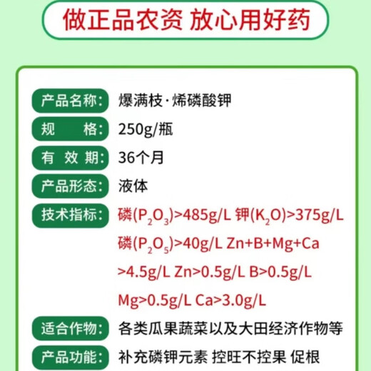 Potassium phosphate, a special fertilizer for rapeseed, promotes the growth of pollinated grains, plumps and produces more oil. One bottle (5 acres)