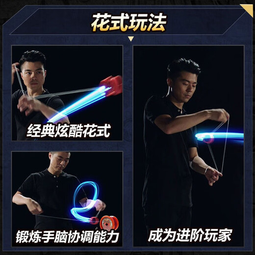 奥迪双钻（AULDEY）溜溜球正版奥迪双钻火力少年王6悠拳英雄yoyo儿童回旋悠悠球玩具5 677111可调回旋悠悠球-天极战虎