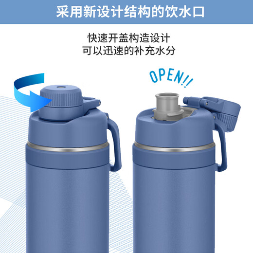 THERMOS thermos kettle portable large capacity cycling and running high temperature resistant 750ml sports kettle bicycle kettle FJU