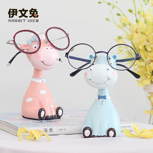 Das Kaninchen-Tiere Tier Herrenbrillen Rahmen Ornamente kreative Büro Ornamente Süßes Geburtstagsgeschenk Souvenir Abschlussgeschenk Tier Herrenbrillen Rahmen-Hippo