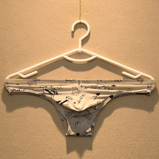 ROSELEX confidential delivery briefs men's underwear casual thong ice silk seamless youth breathable speed 817 cute whale XL