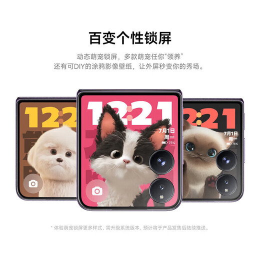 Xiaomi mix flip petit pliage xiaomi mix flip troisième génération snapdragon 8 nouveau téléphone mobile 5G noir 12 + 256g