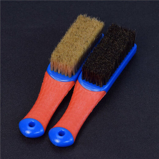 Qumei Siwen play brush bristle brush soft and hard bristle nano brush steel wire brush diamond walnut pulp cleaning anti-alkali tool set 4 kinds of large brush + small wire + crochet bag oil gloves