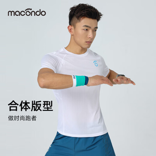 Macondo men's short-sleeved T-shirt 7th generation marathon running training sports top moisture-absorbent and quick-drying Sunset Coral XL