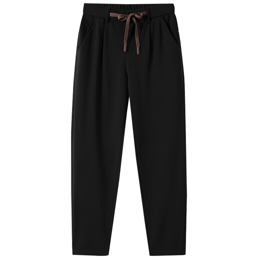 Markless New Slack Men's Casual Hosen vierseitige elastische und leicht zu kontrollierte intelligente Hosenhosen Männer CLB4855M-4 Black 31