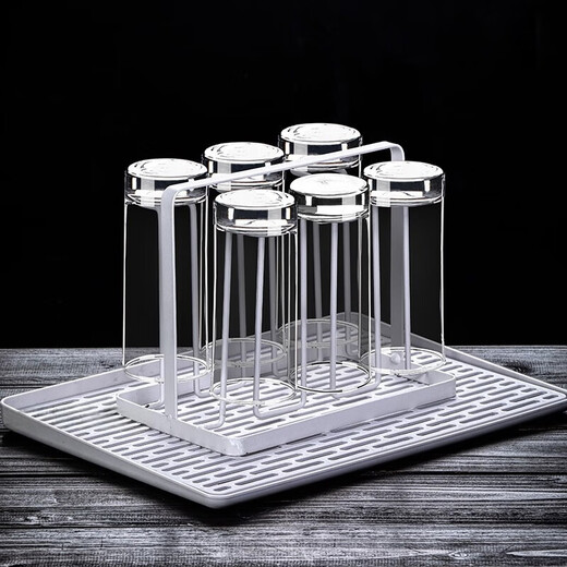 Ouxin imported glass cup household water cup set heat-resistant glass tea cup drinking cup household transparent cup milk cup round style 340ml six pack