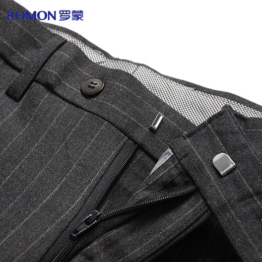 Romon suit suit men's suit men's suit double-breasted casual retro men's slim professional wedding groom's dress