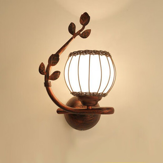 Yilin Wall Lamp Bedroom Wall Bedside Lamp Simple Modern Creative European American American LED Living Room Aisle Stair Lamp H020 Right Style +9W Left and Right Message Warm Light