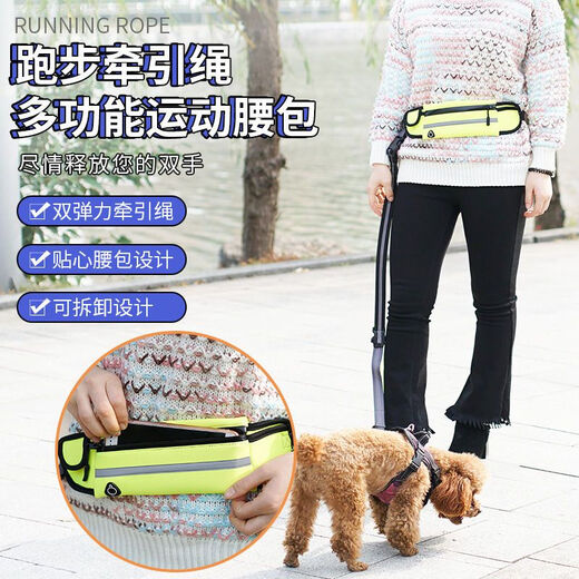 Naughty Nest Dog Running Waist Lash Pet Dog Chain Moyenne taille petite chien extérieur élastique élastique chiens de marche de marche courte