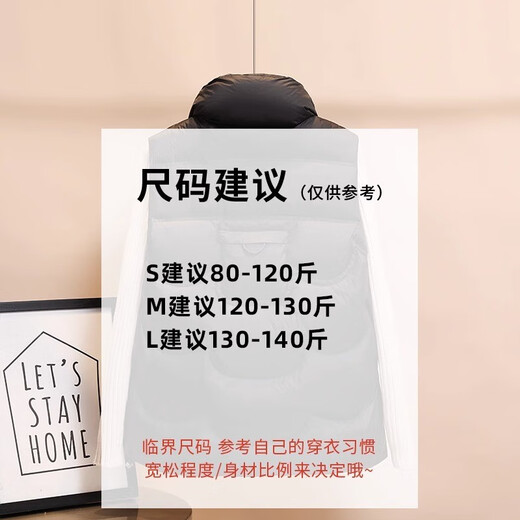 Duck Down Jacket Vest Women's Short Outer Wear Winter New Style Stand Collar Fashion Korean Style Vest Jacket Black S