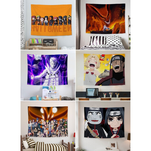 JPhznb Naruto Anime Hintergrund Tuch Ein Stück Ins Hanging Tuch Schlafzimmer Zimmer