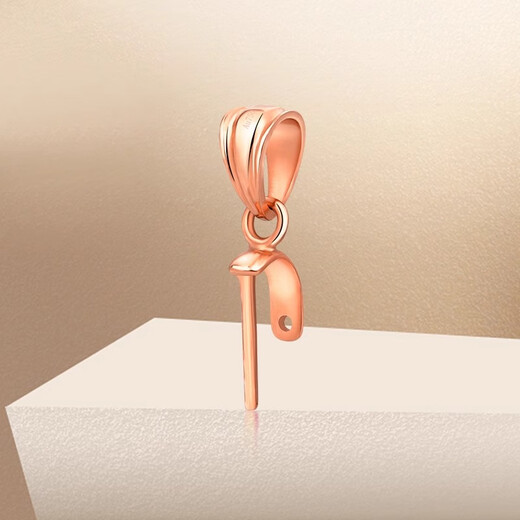 18K gold jade pendant buckle accessories Buddha buckle pendant buckle thickened melon seed buckle gold buckle head oblique hole buckle white gold 18K