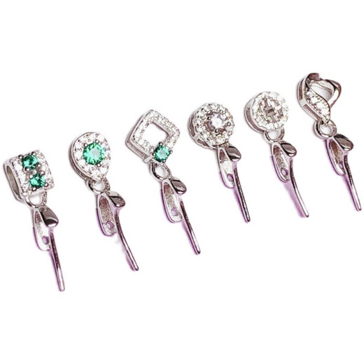 Fat Donglai same style pendant buckle head 18k gold Buddha Gong jade jade joint melon seed connecting buckle lanyard necklace silver style 4 white gold shopkeeper