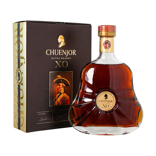 凯萨贵族KAISERNOBLE白兰地xo洋酒法国进口40度名酒烈酒700ml 【纯爵珍藏】礼盒送礼 含礼盒 700mL 1瓶 （尝鲜价）