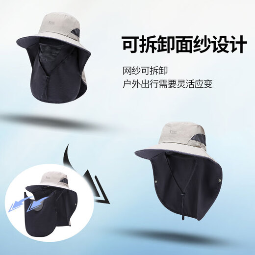 Camper Coutcamp Sunspreen Hat Mask Mask Miding Bike Cover Face Protección de cuello transpirable Protección UV 2024 Nuevo sol de sol Sunshade al aire libre Gris oscuro (655 modelos) Todos los tamaños se pueden ajustar