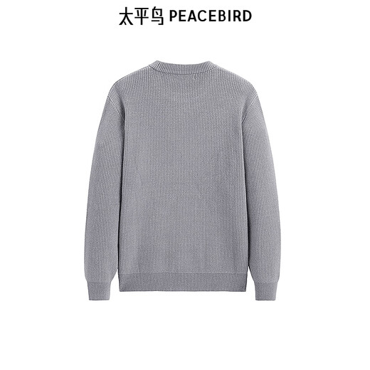 Peacebird Herren -Kleidung Winter runden Hals Pullover Pullover Männer B1Eebe4450 Grau 1 m