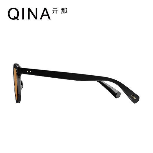 Qina (QINA) glasses Zhao Lusi same retro small frame sunglasses for men and women with high-value sun protection sunglasses QN5010A16