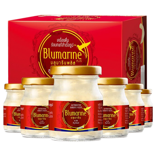 Blumarine Holiday Gift Bird's Nest Brei Regenbogen 75 ml*6 Flaschen/Schachtel mit zuckerfreiem Sofortvogelnest für schwangere Frauen und ältere Frühstücksfutter [1 Schachtel Zuckerfrei] 75ml6 Flaschen