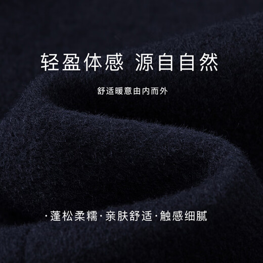 KALTENDIN卡尔丹顿羊毛夹克外套男2024秋冬新款商务行政翻领外套 蓝色系_N7 L 175/100B 70-75kg