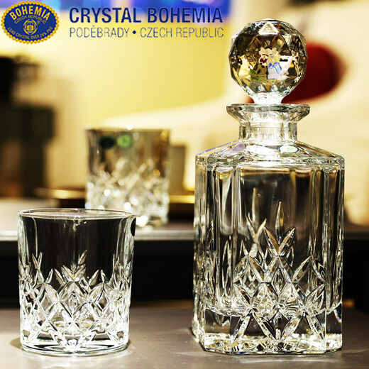 BOHEMIA Czech original imported crystal glass xo wine glass whiskey brandy glass bottle cognac glass set 750ml wine bottle/single Brixton series