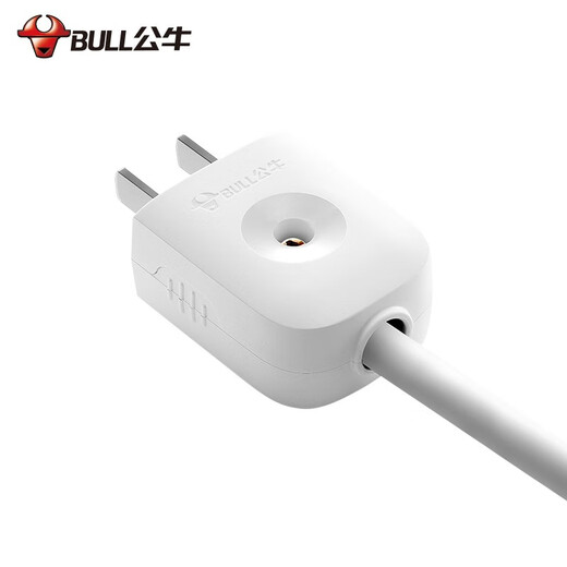 Bull (BULL) two-pin plug GNT-10L1S two-pin plug two-pin power plug 10A 220V two-pole two-flat head detachable safety plug