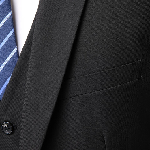 Caesar suit suit men's business formal wear iron-free anti-wrinkle professional suit casual suit men's slim black two-button suit 175