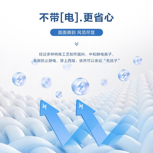 Qipai Men's Suit Suit Men's Spring and Summer New Business Professional Formal Suit Anti-static 1JC70270 Navy Blue 165B (165) 60-65kg