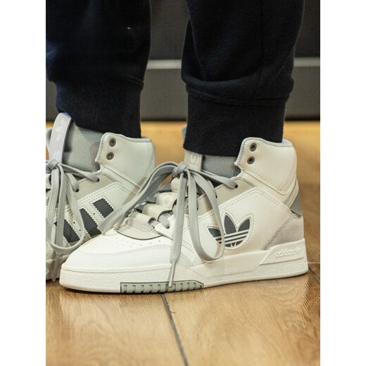 阿迪达斯 （adidas）三叶草男女鞋运动休闲高帮板鞋2023冬季IF2694 IF2675 白_浅绿_深绿 39