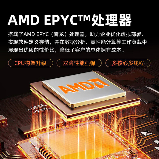 Dell PowerEdge R7525/R7625 Сервер Amd Xiaolong Host Deep Learning R7625 2*9124 64G память/2*3.84T Твердовое состояние+5*8T/H755