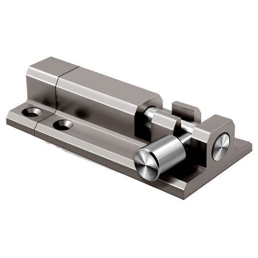 Aluminum alloy door latch door latch door buckle anti-theft latch lock thickened bathroom wooden door latch door latch door pin Aluminum alloy latch - space gray thickened version (4 inches)