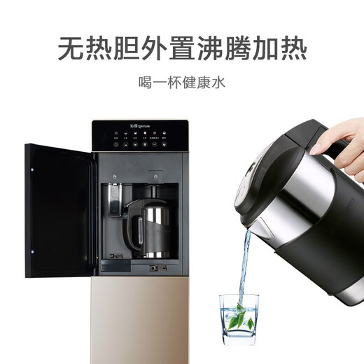 沁园饮水机 高端智能家用立式双门温热型 沸腾胆加热外置壶 yl9766wz 温热型 温热型