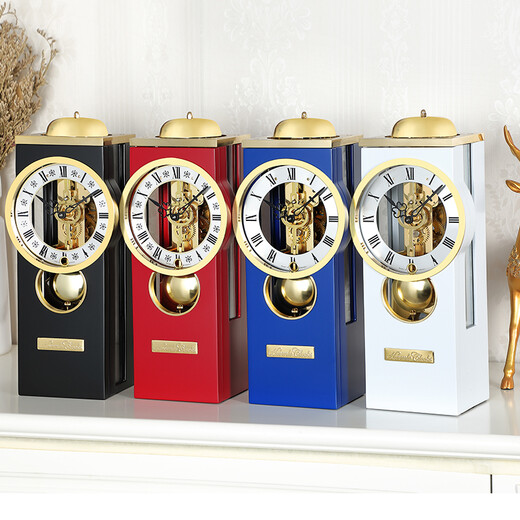 Hermle Clocks德国赫姆勒时钟机械钟复古金属轻奢装饰客厅欧式座钟 MT001-BL0791