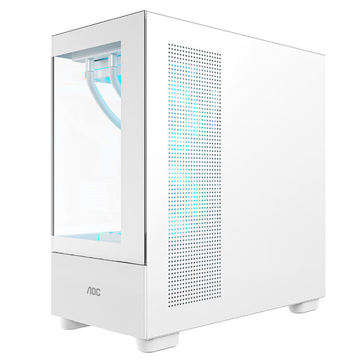 AOCCG393W white gaming computer desktop sea view homeowner case double-sided glass/MATX motherboard/360 water cooling/9 fan positions/270 panorama/upper and lower compartments