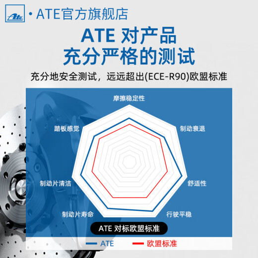 Ate前刹车片NAO制动皮适用原装原厂 1048 前轮4片 东风日产 天籁(J32) 07-13款