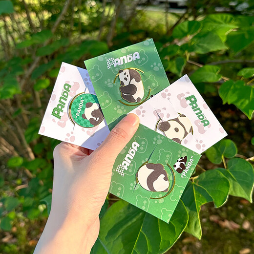 三年二班 可爱熊猫金属书签学生文具文创礼品毕业礼物送老师节日礼物儿童礼物生日礼物奖品