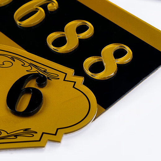 Hethdigg Digital sticker number plate 1 18*10CM Acrylic door plate D (please note the number when placing an order) HGJ-1428