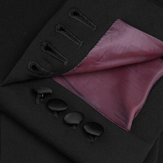 BUSYCON Tuxedo Groom Wedding Dress Men's Suit Wedding-style Black Formal Suit Three-piece Classic Black Dress Top + Pants 54 Reference weight 165 Jin Jin equals 0.5 kg -180 Jin Jin equals 0.5 kg