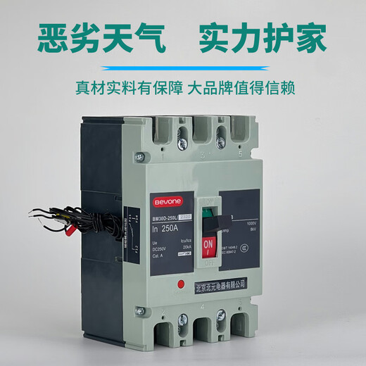 北元电器塑壳式直流断路器BM30D-125L/2P 3P/250A 16A BM30D-125L/2300