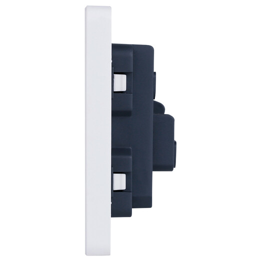 SIEMENS Zhidian series elegant white switch socket panel power wall socket household wall concealed type 86 oblique five-hole socket