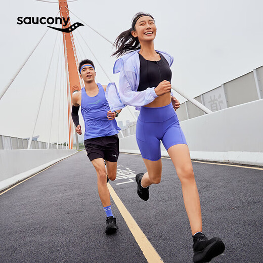 Saucony Peng Yuyan's same style Saucony TRIUMPH Victory 22SE men's running shoes, cushioning and comfortable sports, black 42