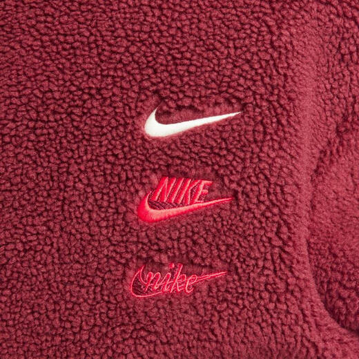 Nike (Nike) Jacke Herren Tops Frühling und Herbst Neue warme Imitation Lamm Velvet Stand Collar Fashion Sportswear Casual Jacket FZ6194-677/Rot/Jahr Limited Edition XL (180)/Vorgeschlagen 150-180jin [Jin gleich 0,5 kg]