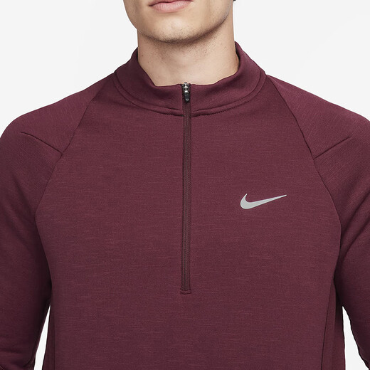 Nike (Nike) Offizielle Website Langarmed T-Shirt Herren Frühling Neues Sportbekleidungstraining Fitness Stand Collar Top FB8565-681 Dark Red L