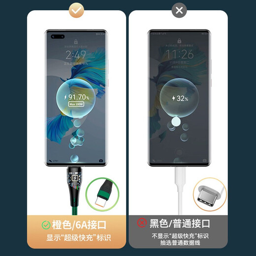 HAOYOUQI6A数据线三合一Type-c快充120W一拖三车载多功能充电线适用华为苹果iPhone安卓手机小米荣耀vivo 【1.2米加长】6A三合一超级快充 绿