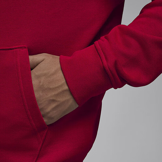 耐克（NIKE）外套男装2025夏季新款Jordan运动服针织连帽上衣夹克FQ1867-010 FQ1867-687红色内里毛圈 XL