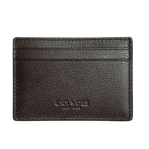 CoaCH (COACH) card bag men's ID bag business card holder F75459 black NIBLK
